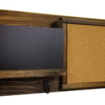 Fox Chase Wall Organizer, 20 Colors & 5 Hook Finishes, Shown in Dark Walnut with Oiled Bronze Hooks