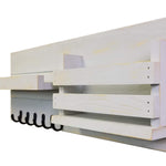 Greatland Wall Mounted Organizer, Shown in Light French Gray & Oiled Bronze Hooks