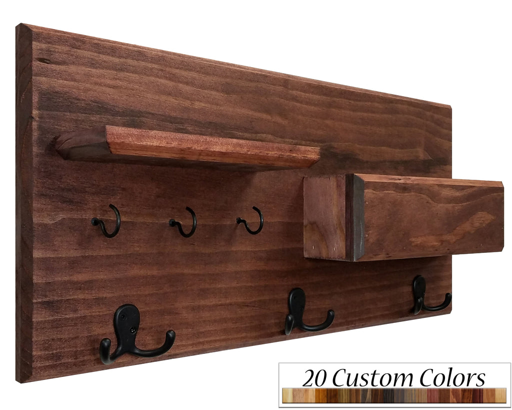 Hamilton Elite Wall Mounted Mail Organizer, 20 Colors & 5 Hook Finishes by Renewed Decor