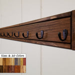 Herringbone Wall Hook Coat Rack 4 Sizes & 20 Colors, Handmade in the USA