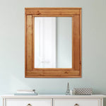 Herringbone Reclaimed Styled Wood Mirror, 20 Stain Colors & Custom Sizes, Shown in Ipswich Pine