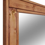 Herringbone Reclaimed Styled Wood Mirror, 5 Sizes & 20 Colors, Shown in Cherry