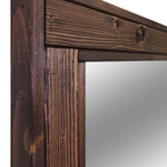 Herringbone Reclaimed Styled Wood Mirror, 20 Stain Colors & Custom Sizes, Shown in Jacobean
