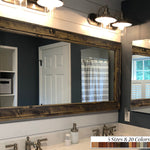 Herringbone Reclaimed Styled Wood Mirror, 5 Sizes & 20 Colors by Lane of Lenore