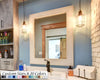 Herringbone Rustic Reclaimed Wood Wall Mirror, 5 Sizes & 20 Colors by Lane of Lenore