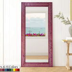 Herringbone Rustic Reclaimed Wood Wall Mirror, 5 Sizes & 13 Colors by Lane of Lenore