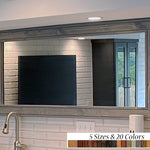 Herringbone Reclaimed Styled Wood Mirror, 5 Sizes & 20 Stain Colors by Lane of Lenore