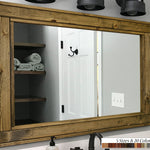 Herringbone Reclaimed Styled Wood Mirror, 5 Sizes & 20 Stain Colors by Lane of Lenore