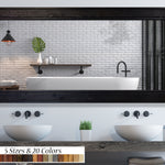 Herringbone Reclaimed Styled Wood Mirror, 5 Sizes & 20 Colors by Lane of Lenore