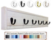 Herringbone Wall Hook Coat Rack 4 Sizes & 20 Colors, Handmade in the USA