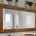 Herringbone Reclaimed Styled Wood Mirror, 5 Sizes & 20 Colors by Lane of Lenore