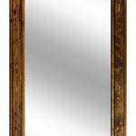 Herringbone Reclaimed Styled Wood Mirror, 20 Stain Colors & Custom Sizes, Shown in Provincial