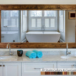 Herringbone Reclaimed Styled Wood Mirror, 20 Stain Colors & Custom Sizes by Lane of Lenore