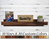 Herringbone Rustic Floating Wall Shelf, 10 Sizes & 20 Colors by Lane of Lenore