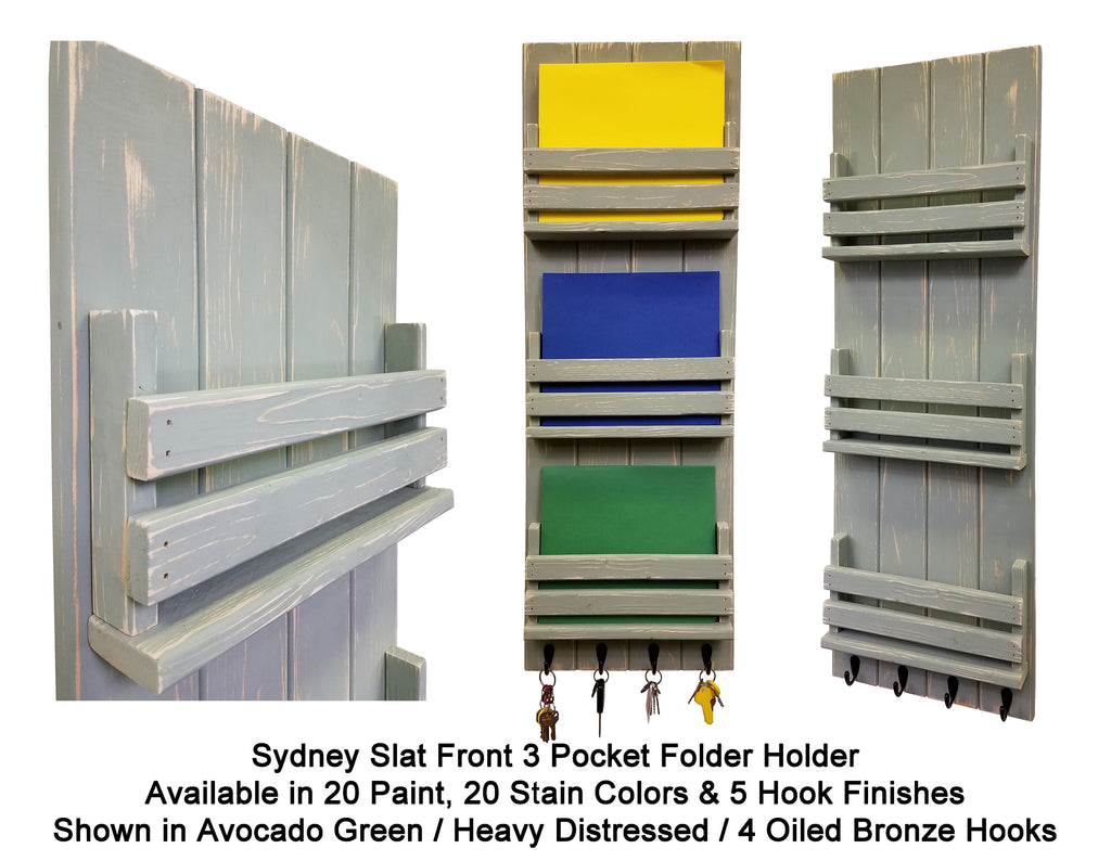 Horsham Large 3 Folder Organizer with Hooks