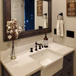 Herringbone Reclaimed Wood Framed Mirror, Shown in Jacobean