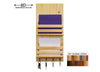 Lawndale Dual Bin Mail Organizer, 20 Stain Colors - Renewed Decor & Storage