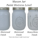 Painted Mason Jar Distress Level 