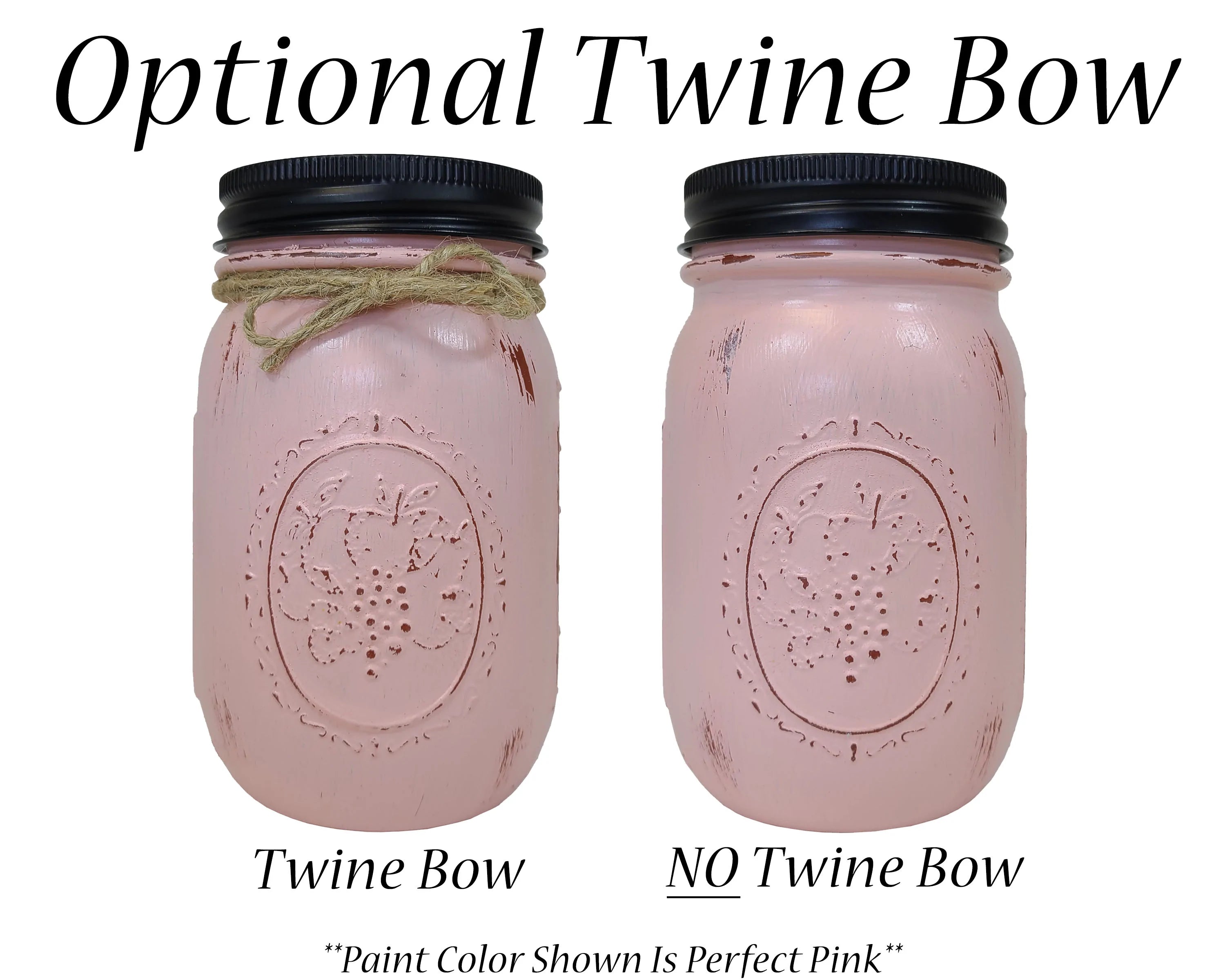 Mason Jar Twine Bow
