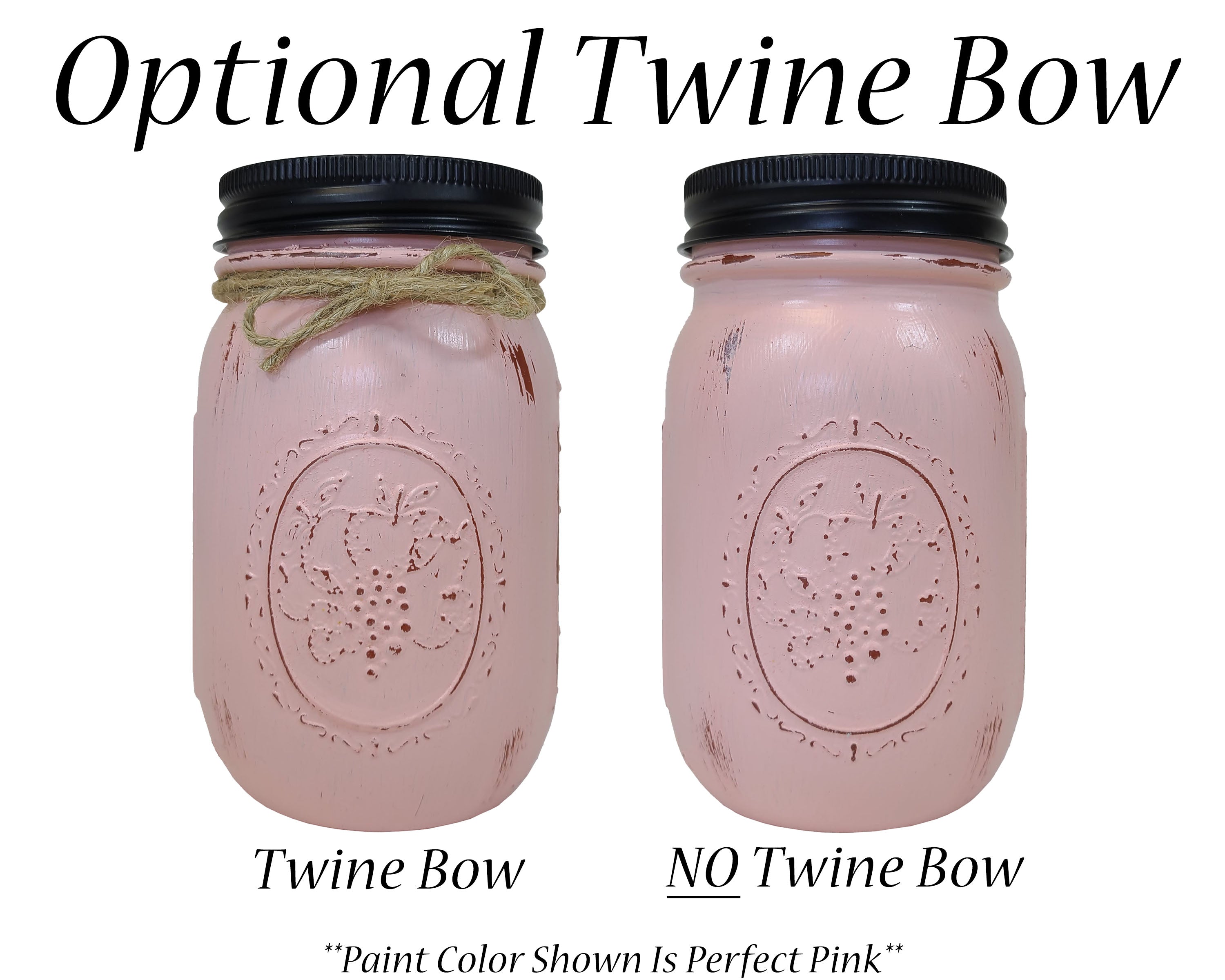 Mason Jar Decorative Twine Bow