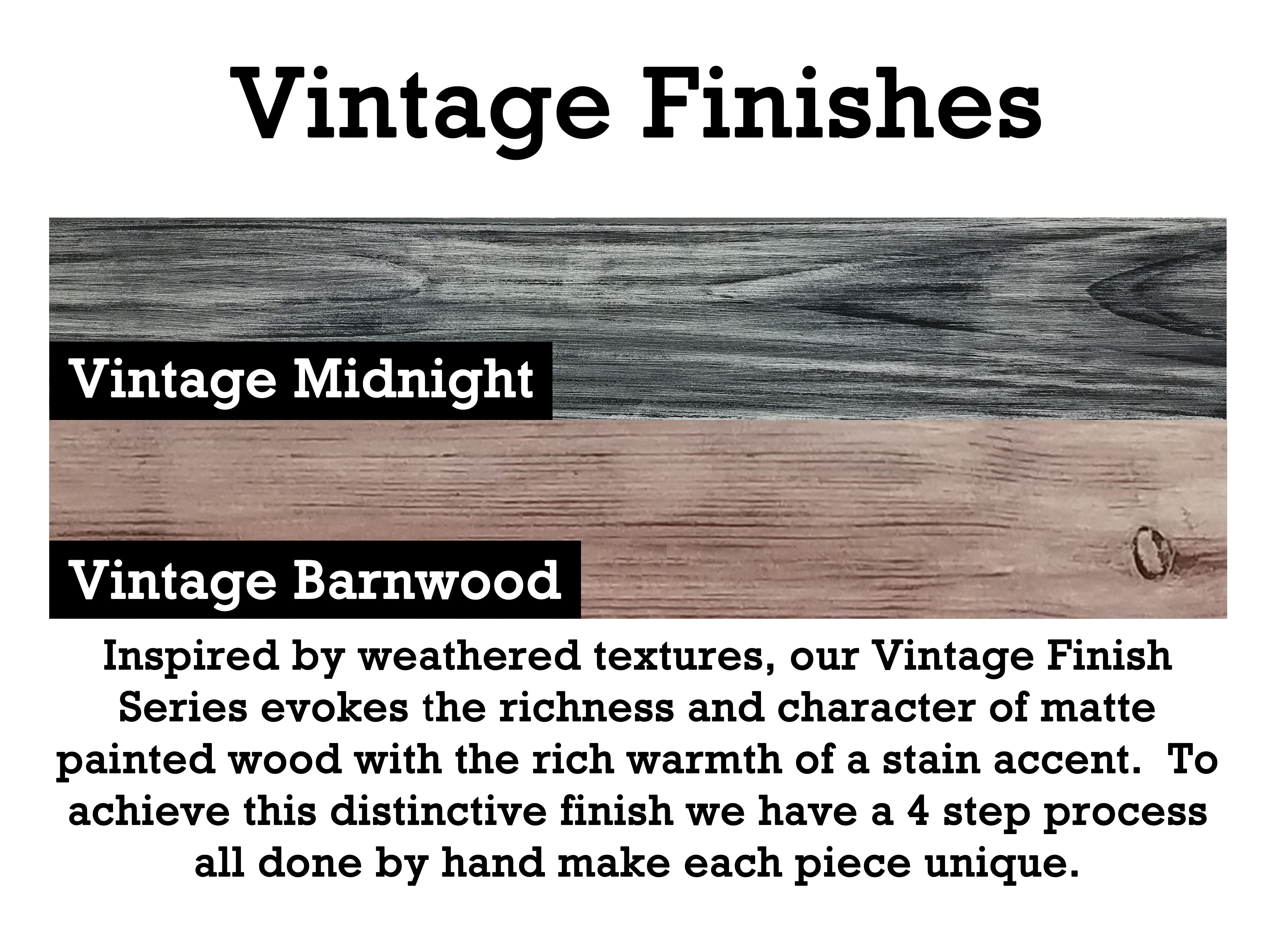 Vintage Finish Natural Rustic Wood Framed Mirror
