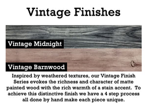Vintage Finish Natural Rustic Wood Framed Mirror