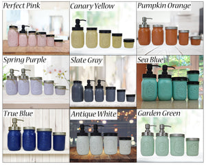 Custom Painted Mason Jar Sets, Handmade in Warrington, PA USA
