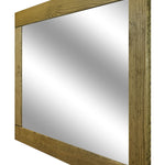 Natural Rustic Wood Framed Mirror, 20 Stain Colors - Shown In Driftwood