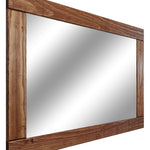 Natural Rustic Wood Framed Mirror, 20 Stain Colors - Shown In English Chestnut