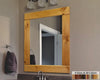 Natural Rustic Wood Framed Mirror, 20 Stain Colors - Shown In Puritan Pine