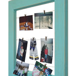 Foster Countryside Clothespin Photo Collage - 20 Paint Colors, Shown in Sea Blue