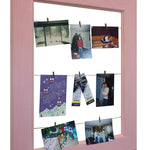 Foster Countryside Clothespin Photo Collage - 20 Paint Colors, Shown in Perfect Pink