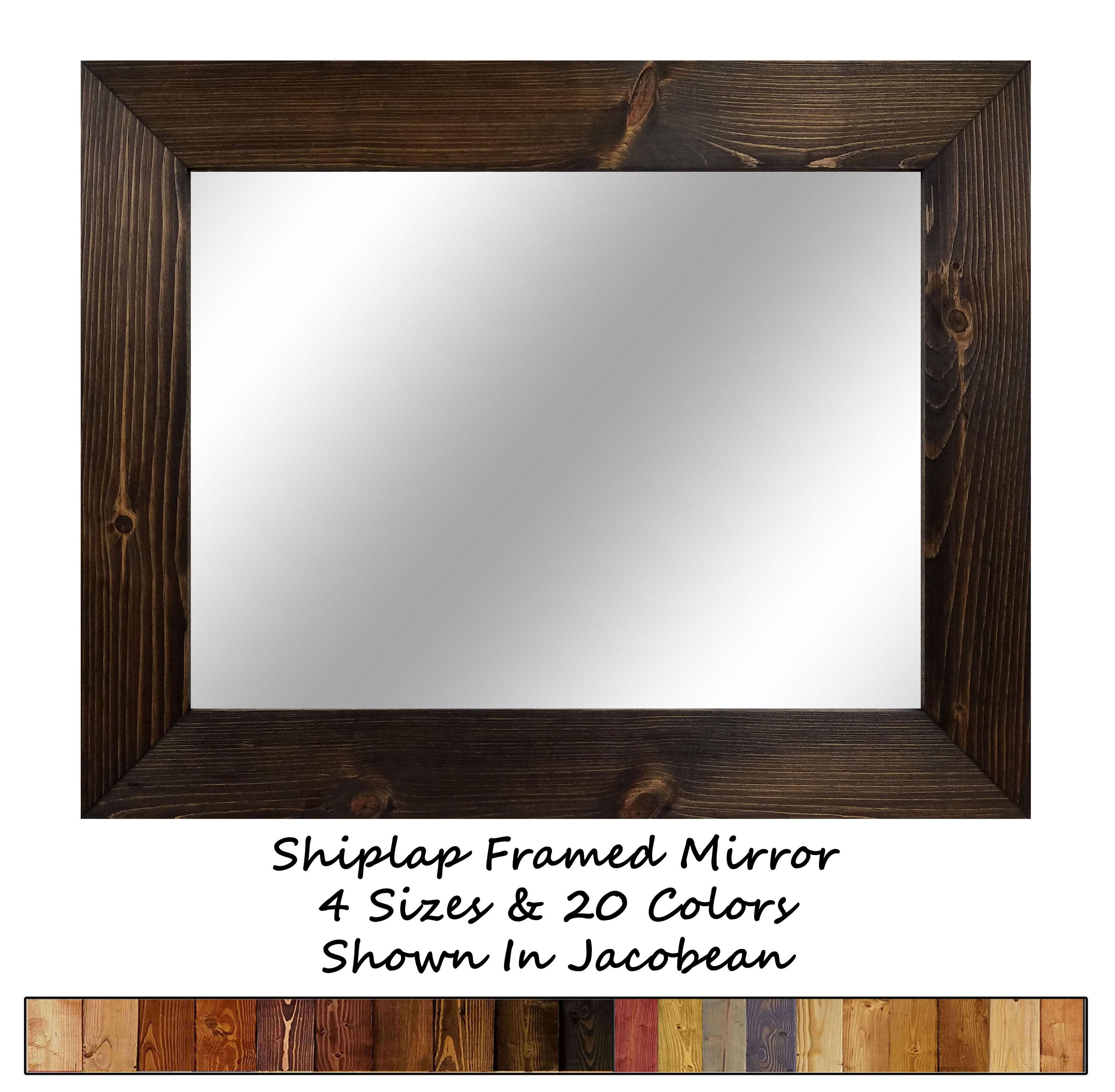 Best Jacobean Color Wood Framed Mirrors
