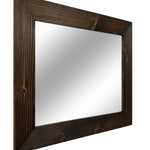  Wood Framed Mirror, 20 Stain Colors - Shown In Jacobean 