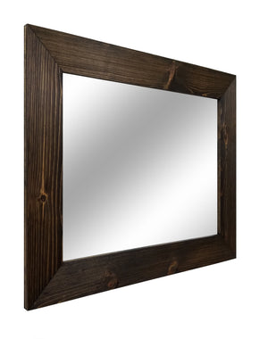  Wood Framed Mirror, 20 Stain Colors - Shown In Jacobean 