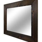  Wood Framed Mirror, 20 Stain Colors - Shown In Jacobean 3