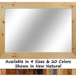 Wooden Framed Mirror In New Natural

