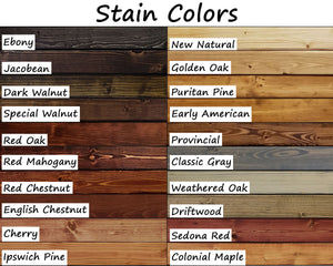 Shiplap Rustic Wood Framed Mirror, 20 Stain Colors - Shown In Red Oak