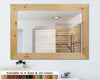 Shiplap Rustic Wooden Framed Mirror In New Natural

