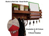 Restyled Farmhouse Mail Organizer with Hooks, Entryway Organizer, Key Holder for Wall, Wall Shelf - Renewed Decor & Storage