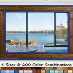 Rittenhouse Herringbone Mirror, 20 Stain Colors & 20 Accent Colors - Shown In True Blue and Special Walnut

