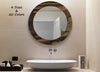 Wood Basics Round Decorative Wall Mirror - Renewed Decor & Storage
