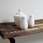 Open Bathroom Industrial Pipe Shelves, Available in 20 Colors - Renewed Decor & Storage