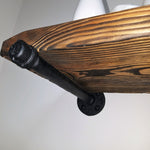 Open Bathroom Industrial Pipe Shelves, Available in 20 Colors - Renewed Decor & Storage