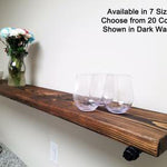 Open Bathroom Industrial Pipe Shelves, Available in 20 Colors - Renewed Decor & Storage