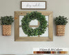 Wreath Holder 6 Pane Shiplap Rustic Wood Frame - 20 Stain Colors
