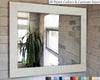 White Wood Framed Mirror, Custom Sizes & 20 Paint Colors

