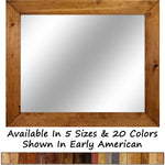 Mirror Wood Frame, 20 Stain Colors 