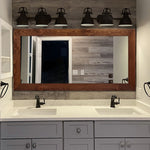 Mirror with Wooden Framr  In English Chestnut

