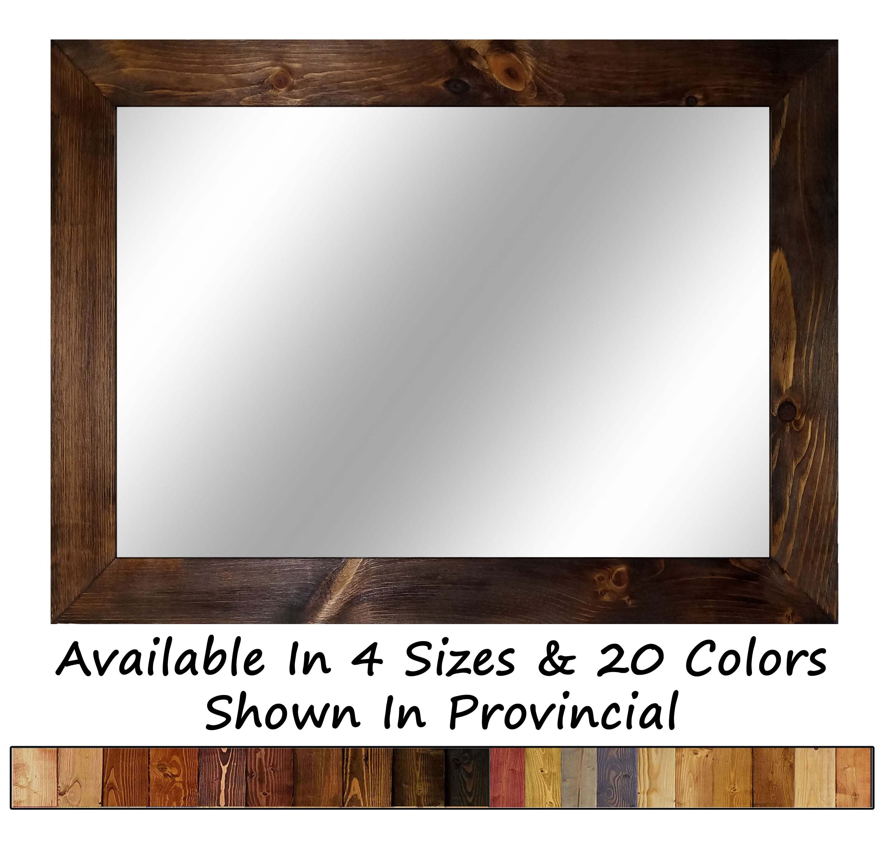  Wood Framed Mirror Handmade in USA